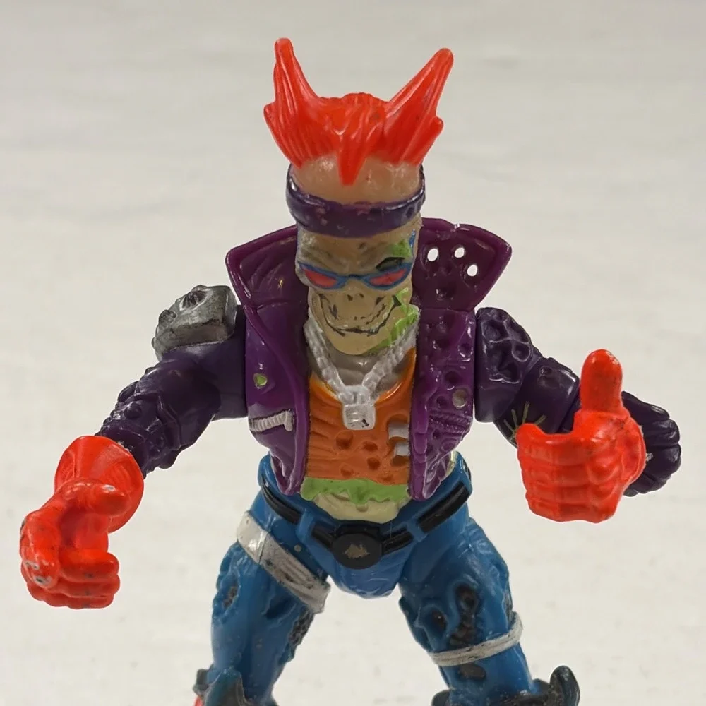 Vintage 1991 Toxic Crusaders BONEHEAD Action Figure Playmates Toys Troma